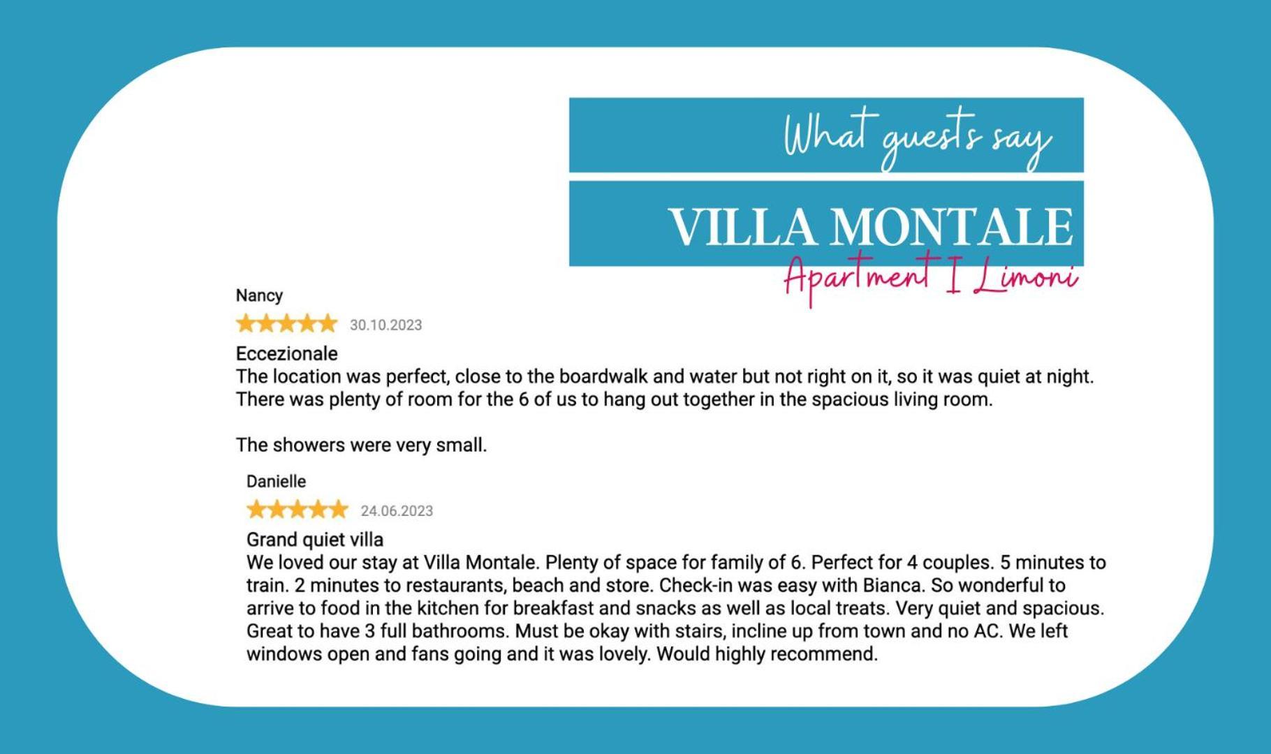 Villa Montale Apartment I Limoni Монтеросо ал Маре Екстериор снимка